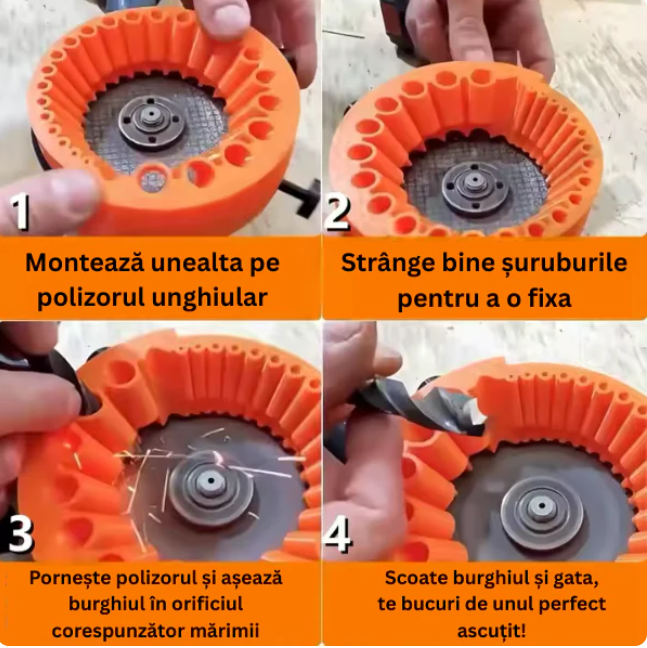 Instrucțiuni ascuțire burghie