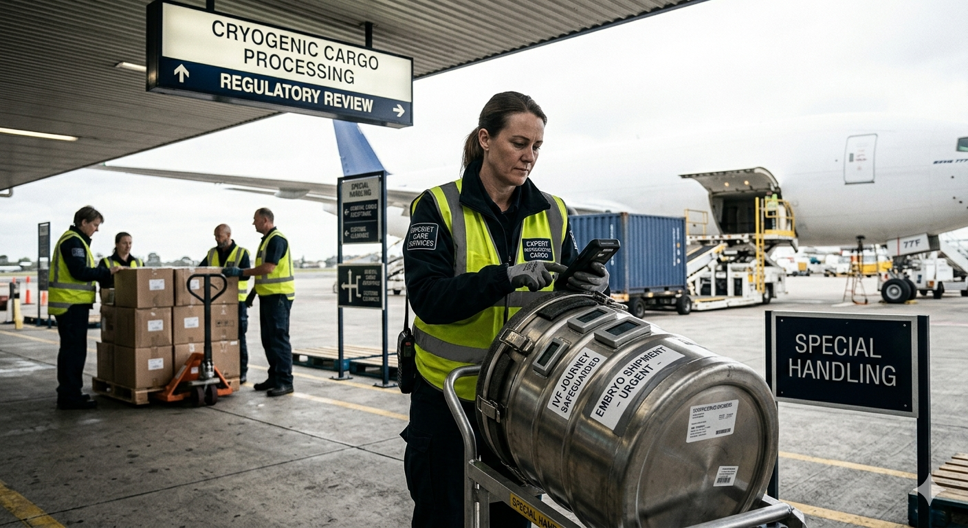 you will clearly understand who handles embryo shipping, how the process works step by step, and what to expect at every stage.